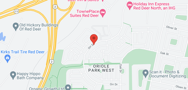 map of 6201 Orr Drive